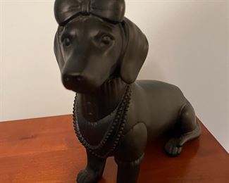 Dog and dachshund collectibles throughout the home!