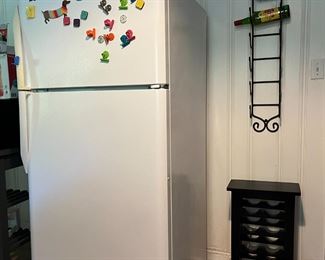 Fridge, magnets, wine storage