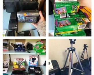 Camera/Video goodies. Rechargeable battery station. And good ol' fashioned 35mm camera film.