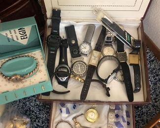Watches from several eras.