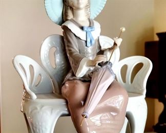 Lladro "Waiting in the Park" #23 - $125