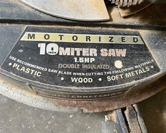 Motorized 10” miter saw
