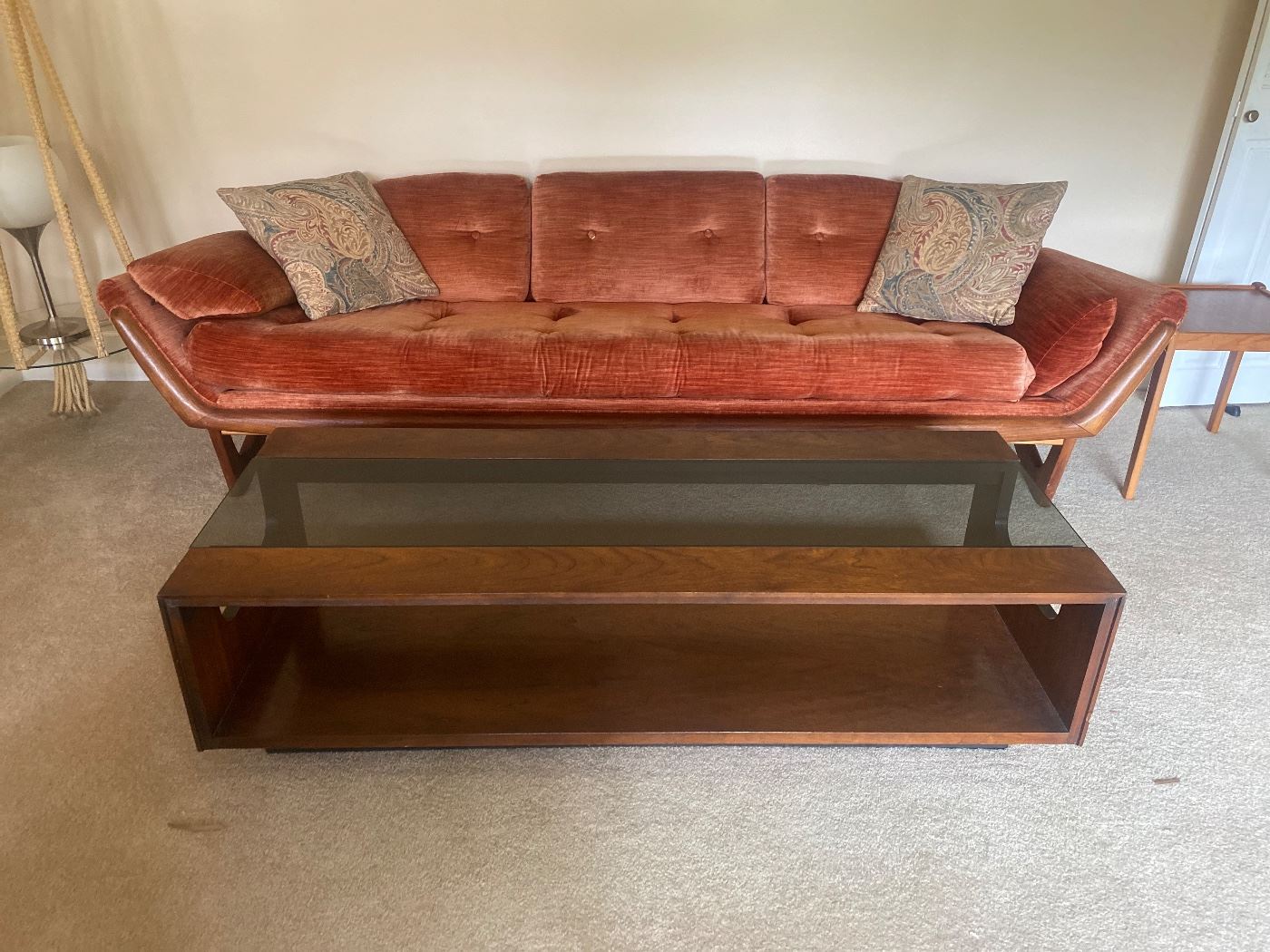 MCM Adrian Pearsall style gondola sofa