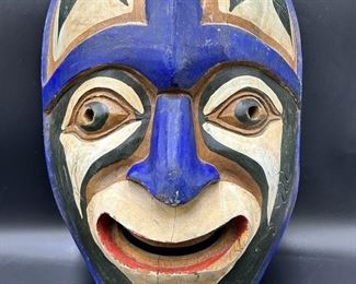 North West Pacific Coast Hand Carved Wooden Mask
