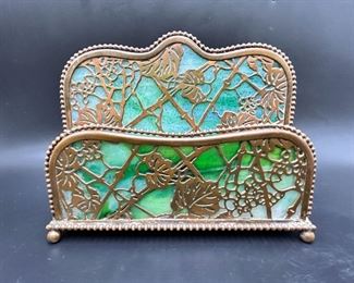 Tiffany Studios, Grapevine Art Deco Letter Holder