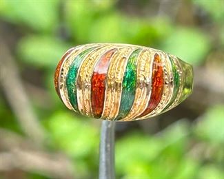 14k gold candy ring size 7