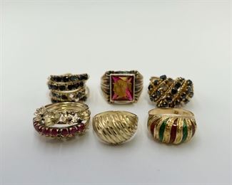 Estate Lot of 14K & 10K Ladies Gold Rings
