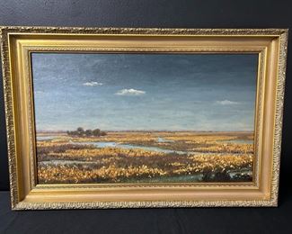 Oil on Canvas Florida Landscape by Artist William Kinzer Hurt