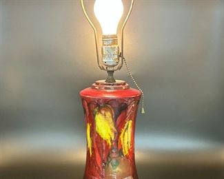 Moorcroft Pottery Lamp