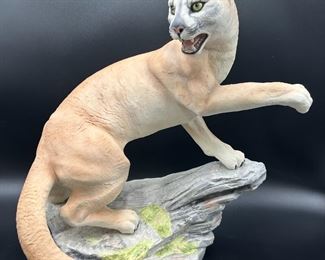 Large 1990 Boehm Porcelain Limited Issue "Cougar" Statue 10093 #70