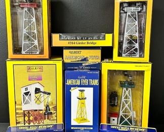 Lot of 9 Rail King & American Flyer Trains in Original Box