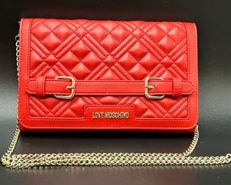 Love Moschino Red Quilted Crossbody Bag