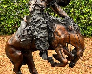 Frederic Remington Rattlesnake Bronze Sculpture 7/100