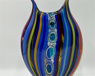 Passiflora Foglio Art Glass Sculpture by David Patchen