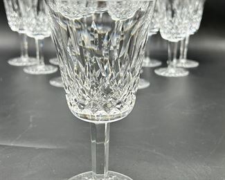 12 Classic Waterford Lismore Crystal Goblets