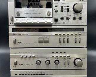 AIWA SA-C50 Stereo Preamplifier, Power Amplifier, Cassette Deck & Synthesizer Tuner