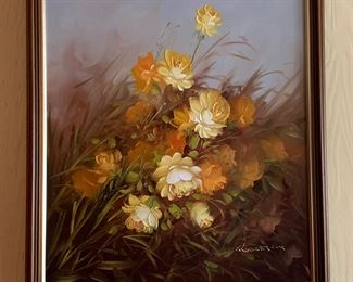 Vintage Still Life Oil by Robert Cox 