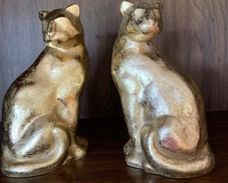 Hollywood Regency Panther Bookends 