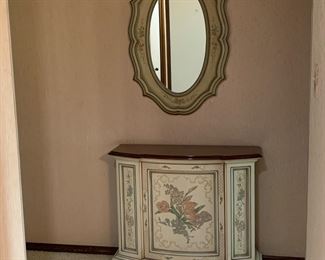 Drexel Hall Table & Mirror 