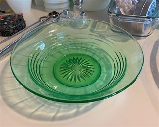 Vaseline Glass Bowl 