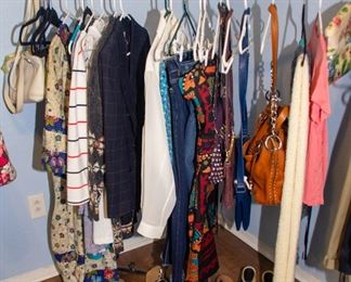 Women's clothing, shoes, and purses