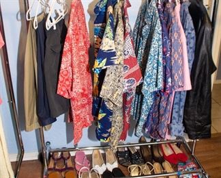 Men's clothing, women's shoes