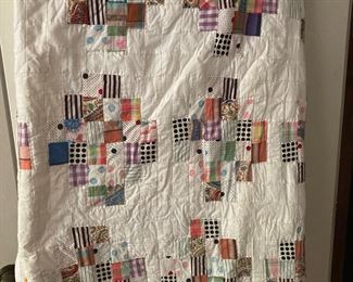 hand stitched quilt