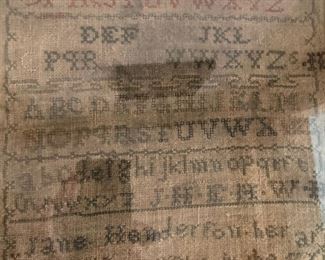 Extremely old authentic sampler