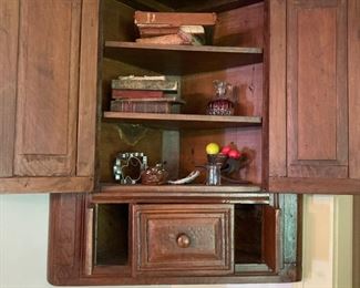 cherry corner cabinet