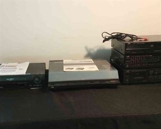 JVC Tech Lot Record Player for Parts, Receiver, Players  VHS