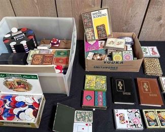 Playing Cards And Poker Chips