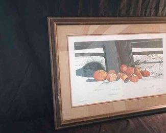 Pumpkins On The Snow by Bob Timberlake