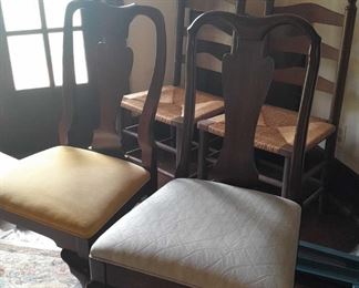 Four Assorted Wooden Chairs