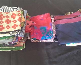 Mystery Lot Quality Vintage Scarves Cartier, Japanese Silk, Italian Silk, Echo