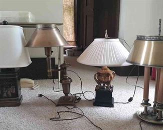 Assorted Unique Lamps Oriental, MCM, Ornate