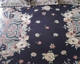 Soft Surroundings Embroidered Floral King Size Thin Duvet Pillows