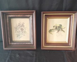 Framed Flower Prints