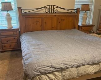 Queen size bed with matching End tables