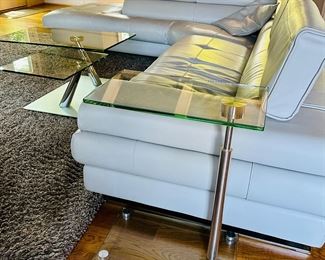 Glass and Chrome Side table