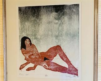 Jacob Pins signed lithograph