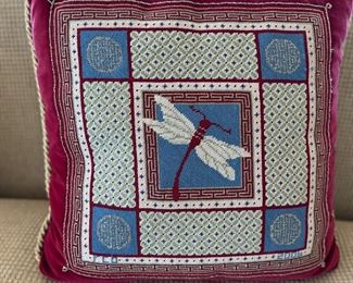 Needlepoint pillow