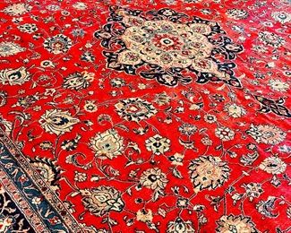 Hand Woven Persian Sarouk Rug.  10'6" x 14