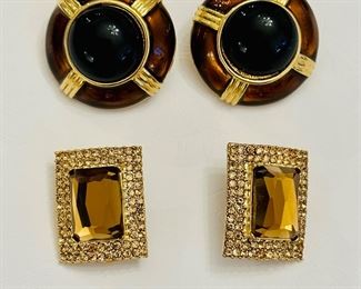 Vintage dazzling fashion clip earrings (approx. 100 pairs)