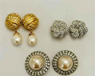 St. John rhinestone clips (upper R)