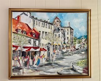 Original street scene of Quebec