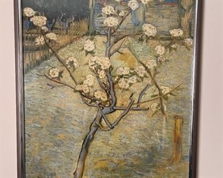 Lower Level: A fourth Van Gogh poster is that of a blossoming pear tree.  It is also 26" x 38."