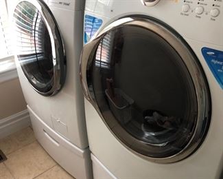 Laundry Room-On Way to Garage:  A SAMSUNG VRT STEAM clothes washer and a SAMSUNG VRT clothes electric dryer were manufactured in February 2010. Both work great!  They are priced as a PAIR.