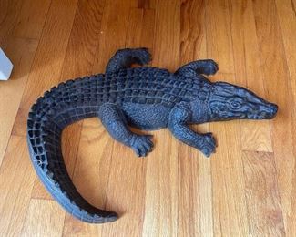 cast iron alligator