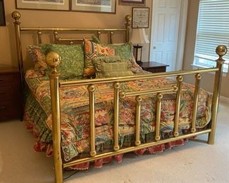 King brass bed