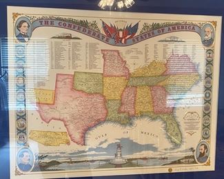 Kirchner map of the Confederate States of America